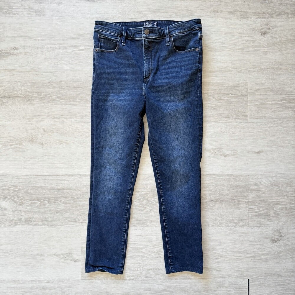 Abercrombie & Fitch Simone HighRise Super Skinny Denim Jeans Dark Wash 29/8R Y2K